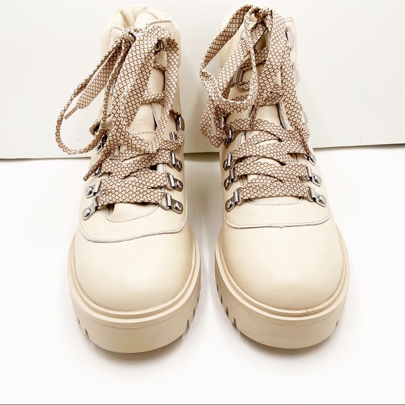 🆕{J. CREW} Dusty Ivory Leather Nordic Boots - Picture 7 of 16